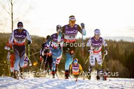 07.12.2019, Lillehammer, Norway (NOR): Adrien Backscheider (FRA), +mm49+, Jason Rueesch (SUI), (l-r)  - FIS world cup cross-country, skiathlon men, Lillehammer (NOR). www.nordicfocus.com. © Modica/NordicFocus. Every downloaded picture is fee-liable.