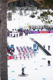 07.12.2019, Lillehammer, Norway (NOR): Therese Johaug (NOR), Heidi Weng (NOR), Astrid Uhrenholdt Jacobsen (NOR), Jessica Diggins (USA), Krista Parmakoski (FIN), Maubet Bjornsen (USA), +l+, Rosie Brennan (USA), Natalia Nepryaeva (RUS), Charlotte Kalla (SWE), Kerttu Niskanen (FIN), (l-r)  - FIS world cup cross-country, skiathlon women, Lillehammer (NOR). www.nordicfocus.com. © Modica/NordicFocus. Every downloaded picture is fee-liable.
