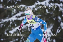 15.12.2019, Davos, Switzerland (SUI): Hailey Swirbul (USA) - FIS world cup cross-country, 10km women, Davos (SUI). www.nordicfocus.com. © Modica/NordicFocus. Every downloaded picture is fee-liable.