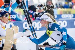 15.12.2019, Davos, Switzerland (SUI): Jessica Diggins (USA) - FIS world cup cross-country, 10km women, Davos (SUI). www.nordicfocus.com. © Modica/NordicFocus. Every downloaded picture is fee-liable.