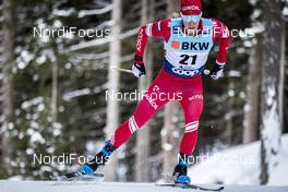 15.12.2019, Davos, Switzerland (SUI): Ilia Poroshkin (RUS) - FIS world cup cross-country, 15km men, Davos (SUI). www.nordicfocus.com. © Modica/NordicFocus. Every downloaded picture is fee-liable.
