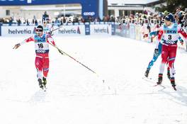 14.12.2019, Davos, Switzerland (SUI): Sindre Bjoernestad Skar (NOR), Haavard Solaas Taugboel (NOR), (l-r)  - FIS world cup cross-country, individual sprint, Davos (SUI). www.nordicfocus.com. © Modica/NordicFocus. Every downloaded picture is fee-liable.