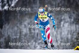 14.12.2019, Davos, Switzerland (SUI): Jessica Diggins (USA) - FIS world cup cross-country, individual sprint, Davos (SUI). www.nordicfocus.com. © Modica/NordicFocus. Every downloaded picture is fee-liable.