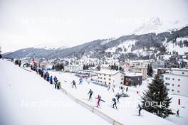 14.12.2019, Davos, Switzerland (SUI): View of the stadium and Davos Bunda   - FIS world cup cross-country, individual sprint, Davos (SUI). www.nordicfocus.com. © Modica/NordicFocus. Every downloaded picture is fee-liable.