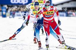 14.12.2019, Davos, Switzerland (SUI): Maiken Caspersen Falla (NOR), Nadine Faehndrich (SUI), (l-r)  - FIS world cup cross-country, individual sprint, Davos (SUI). www.nordicfocus.com. © Modica/NordicFocus. Every downloaded picture is fee-liable.