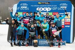 21.12.2019, Planica, Slovenia (SLO): France Team on podium (l-r)  - FIS world cup cross-country, individual sprint, Planica (SLO). www.nordicfocus.com. © Modica/NordicFocus. Every downloaded picture is fee-liable.