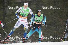 21.12.2019, Planica, Slovenia (SLO): Richard Jouve (FRA), Teodor Peterson (SWE), (l-r)  - FIS world cup cross-country, individual sprint, Planica (SLO). www.nordicfocus.com. © Modica/NordicFocus. Every downloaded picture is fee-liable.