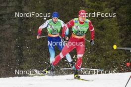 21.12.2019, Planica, Slovenia (SLO): Andrey Krasnov (RUS), Roman Schaad (SUI), (l-r)  - FIS world cup cross-country, individual sprint, Planica (SLO). www.nordicfocus.com. © Modica/NordicFocus. Every downloaded picture is fee-liable.