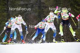21.12.2019, Planica, Slovenia (SLO): Alina Meier (SUI), Anamarija Lampic (SLO), Jennie Oeberg (SWE), Linn Svahn (SWE), (l-r)  - FIS world cup cross-country, individual sprint, Planica (SLO). www.nordicfocus.com. © Modica/NordicFocus. Every downloaded picture is fee-liable.