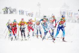 22.12.2019, Planica, Slovenia (SLO): Laurien Van Der Graaf (SUI), Maja Dahlqvist (SWE), Sophie Caldwell (USA), Laura Gimmler (GER), Maiken Caspersen Falla (NOR), (l-r)  - FIS world cup cross-country, team sprint, Planica (SLO). www.nordicfocus.com. © Modica/NordicFocus. Every downloaded picture is fee-liable.