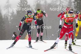 22.12.2019, Planica, Slovenia (SLO): Emily Nishikawa (CAN), Vedrana Malec (CRO), Tiril Udnes Weng (NOR), (l-r)  - FIS world cup cross-country, team sprint, Planica (SLO). www.nordicfocus.com. © Modica/NordicFocus. Every downloaded picture is fee-liable.
