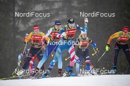 22.12.2019, Planica, Slovenia (SLO): Sophie Caldwell (USA), Laurien Van Der Graaf (SUI), Laura Gimmler (GER), (l-r)  - FIS world cup cross-country, team sprint, Planica (SLO). www.nordicfocus.com. © Modica/NordicFocus. Every downloaded picture is fee-liable.