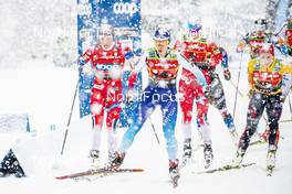 22.12.2019, Planica, Slovenia (SLO): Maiken Caspersen Falla (NOR), Laurien Van Der Graaf (SUI), Laura Gimmler (GER), Katharina Hennig (GER), Tiril Udnes Weng (NOR), (l-r)  - FIS world cup cross-country, team sprint, Planica (SLO). www.nordicfocus.com. © Modica/NordicFocus. Every downloaded picture is fee-liable.
