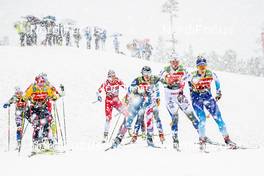 22.12.2019, Planica, Slovenia (SLO): Laurien Van Der Graaf (SUI), Maja Dahlqvist (SWE), Sophie Caldwell (USA), Laura Gimmler (GER), Maiken Caspersen Falla (NOR), (l-r)  - FIS world cup cross-country, team sprint, Planica (SLO). www.nordicfocus.com. © Modica/NordicFocus. Every downloaded picture is fee-liable.