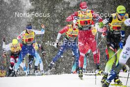 22.12.2019, Planica, Slovenia (SLO): Andrey Krasnov (RUS), Erwan Kaeser (SUI), (l-r)  - FIS world cup cross-country, team sprint, Planica (SLO). www.nordicfocus.com. © Modica/NordicFocus. Every downloaded picture is fee-liable.