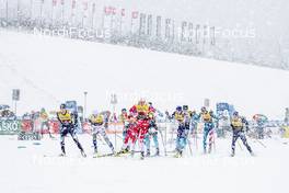 22.12.2019, Planica, Slovenia (SLO): Start of the Men's Final (l-r)  - FIS world cup cross-country, team sprint, Planica (SLO). www.nordicfocus.com. © Modica/NordicFocus. Every downloaded picture is fee-liable.