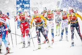22.12.2019, Planica, Slovenia (SLO): Maiken Caspersen Falla (NOR), Laurien Van Der Graaf (SUI), Laura Gimmler (GER), Katharina Hennig (GER), Tiril Udnes Weng (NOR), (l-r)  - FIS world cup cross-country, team sprint, Planica (SLO). www.nordicfocus.com. © Modica/NordicFocus. Every downloaded picture is fee-liable.