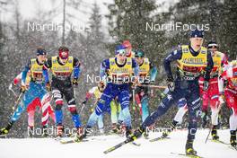 22.12.2019, Planica, Slovenia (SLO): Ludek Seller (CZE), Ristomatti Hakola (FIN), Davide Graz (ITA), (l-r)  - FIS world cup cross-country, team sprint, Planica (SLO). www.nordicfocus.com. © Modica/NordicFocus. Every downloaded picture is fee-liable.
