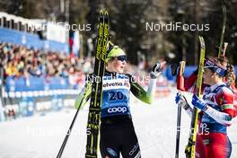 29.12.2019, Lenzerheide, Switzerland (SUI): Anamarija Lampic (SLO), Maiken Caspersen Falla (NOR), (l-r)  - FIS world cup cross-country, tour de ski, individual sprint, Lenzerheide (SUI). www.nordicfocus.com. © Modica/NordicFocus. Every downloaded picture is fee-liable.
