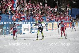 29.12.2019, Lenzerheide, Switzerland (SUI): Maiken Caspersen Falla (NOR), Anamarija Lampic (SLO), Natalia Nepryaeva (RUS), l-r - FIS world cup cross-country, tour de ski, individual sprint, Lenzerheide (SUI). www.nordicfocus.com. © Modica/NordicFocus. Every downloaded picture is fee-liable.