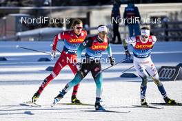 29.12.2019, Lenzerheide, Switzerland (SUI): Gleb Retivykh (RUS), Richard Jouve (FRA), (l-r)  - FIS world cup cross-country, tour de ski, individual sprint, Lenzerheide (SUI). www.nordicfocus.com. © Modica/NordicFocus. Every downloaded picture is fee-liable.