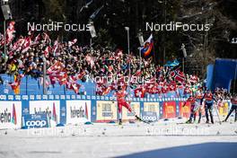29.12.2019, Lenzerheide, Switzerland (SUI): Johannes Hoesflot Klaebo (NOR), Federico Pellegrino (ITA), (l-r)  - FIS world cup cross-country, tour de ski, individual sprint, Lenzerheide (SUI). www.nordicfocus.com. © Modica/NordicFocus. Every downloaded picture is fee-liable.