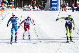 29.12.2019, Lenzerheide, Switzerland (SUI): Jessica Diggins (USA), Anamarija Lampic (SLO), Maiken Caspersen Falla (NOR), (l-r)  - FIS world cup cross-country, tour de ski, individual sprint, Lenzerheide (SUI). www.nordicfocus.com. © Modica/NordicFocus. Every downloaded picture is fee-liable.