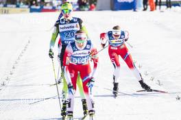 29.12.2019, Lenzerheide, Switzerland (SUI): Anne Kjersti Kalvaa (NOR), Anamarija Lampic (SLO), (l-r)  - FIS world cup cross-country, tour de ski, individual sprint, Lenzerheide (SUI). www.nordicfocus.com. © Modica/NordicFocus. Every downloaded picture is fee-liable.
