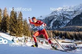 29.12.2019, Lenzerheide, Switzerland (SUI): Denis Spitsov (RUS) - FIS world cup cross-country, tour de ski, individual sprint, Lenzerheide (SUI). www.nordicfocus.com. © Modica/NordicFocus. Every downloaded picture is fee-liable.