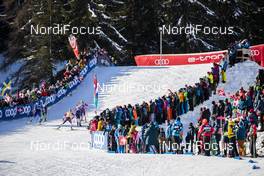 29.12.2019, Lenzerheide, Switzerland (SUI): Jessica Diggins (USA), Therese Johaug (NOR), (l-r)  - FIS world cup cross-country, tour de ski, individual sprint, Lenzerheide (SUI). www.nordicfocus.com. © Modica/NordicFocus. Every downloaded picture is fee-liable.