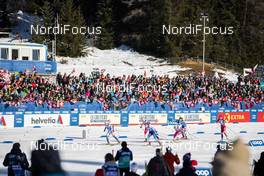 29.12.2019, Lenzerheide, Switzerland (SUI): Nadine Faehndrich (SUI), Jonna Sundling (SWE), Julia Kern (USA), (l-r)  - FIS world cup cross-country, tour de ski, individual sprint, Lenzerheide (SUI). www.nordicfocus.com. © Modica/NordicFocus. Every downloaded picture is fee-liable.
