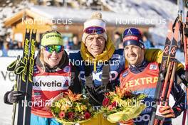 29.12.2019, Lenzerheide, Switzerland (SUI): Anamarija Lampic (SLO), Federico Pellegrino (ITA), (l-r)  - FIS world cup cross-country, tour de ski, individual sprint, Lenzerheide (SUI). www.nordicfocus.com. © Modica/NordicFocus. Every downloaded picture is fee-liable.