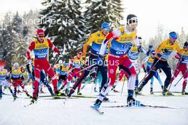 28.12.2019, Lenzerheide, Switzerland (SUI): Lucas Boegl (GER), Sjur Roethe (NOR), (l-r)  - FIS world cup cross-country, tour de ski, mass women, Lenzerheide (SUI). www.nordicfocus.com. © Modica/NordicFocus. Every downloaded picture is fee-liable.