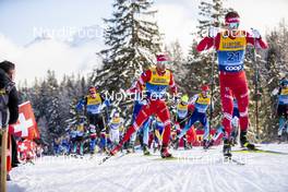 28.12.2019, Lenzerheide, Switzerland (SUI): Artem Maltsev (RUS), Denis Spitsov (RUS), (l-r)  - FIS world cup cross-country, tour de ski, mass women, Lenzerheide (SUI). www.nordicfocus.com. © Modica/NordicFocus. Every downloaded picture is fee-liable.