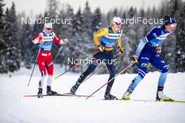 28.12.2019, Lenzerheide, Switzerland (SUI): Victoria Carl (GER), Anne Kjersti Kalvaa (NOR), Kerttu Niskanen (FIN), (l-r), (l-r)  - FIS world cup cross-country, tour de ski, mass women, Lenzerheide (SUI). www.nordicfocus.com. © Modica/NordicFocus. Every downloaded picture is fee-liable.