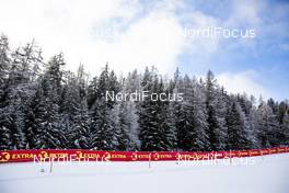 28.12.2019, Lenzerheide, Switzerland (SUI): View of the stadium with Extra Banners   - FIS world cup cross-country, tour de ski, mass women, Lenzerheide (SUI). www.nordicfocus.com. © Modica/NordicFocus. Every downloaded picture is fee-liable.