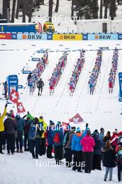 28.12.2019, Lenzerheide, Switzerland (SUI): Start of the race (l-r)  - FIS world cup cross-country, tour de ski, mass women, Lenzerheide (SUI). www.nordicfocus.com. © Modica/NordicFocus. Every downloaded picture is fee-liable.