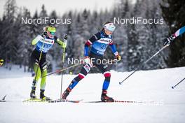 28.12.2019, Lenzerheide, Switzerland (SUI): Petra Novakova (), Anamarija Lampic (SLO), (l-r), (l-r)  - FIS world cup cross-country, tour de ski, mass women, Lenzerheide (SUI). www.nordicfocus.com. © Modica/NordicFocus. Every downloaded picture is fee-liable.