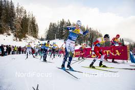 28.12.2019, Lenzerheide, Switzerland (SUI): Jens Burman (SWE), Emil Iversen (NOR), (l-r)  - FIS world cup cross-country, tour de ski, mass women, Lenzerheide (SUI). www.nordicfocus.com. © Modica/NordicFocus. Every downloaded picture is fee-liable.