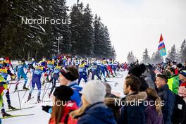 28.12.2019, Lenzerheide, Switzerland (SUI): Group after the start (l-r)  - FIS world cup cross-country, tour de ski, mass men, Lenzerheide (SUI). www.nordicfocus.com. © Modica/NordicFocus. Every downloaded picture is fee-liable.