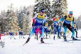 28.12.2019, Lenzerheide, Switzerland (SUI): Jovian Hediger (SUI), Jules Chappaz (FRA), (l-r)  - FIS world cup cross-country, tour de ski, mass women, Lenzerheide (SUI). www.nordicfocus.com. © Modica/NordicFocus. Every downloaded picture is fee-liable.