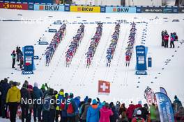 28.12.2019, Lenzerheide, Switzerland (SUI): Start of the race (l-r)  - FIS world cup cross-country, tour de ski, mass women, Lenzerheide (SUI). www.nordicfocus.com. © Modica/NordicFocus. Every downloaded picture is fee-liable.