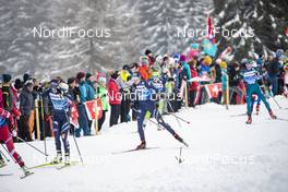28.12.2019, Lenzerheide, Switzerland (SUI): Lucia Scardoni (ITA), Caterina Ganz (ITA), (l-r), (l-r)  - FIS world cup cross-country, tour de ski, mass women, Lenzerheide (SUI). www.nordicfocus.com. © Modica/NordicFocus. Every downloaded picture is fee-liable.