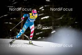 31.12.2019, Toblach, Italy (ITA): Sadie Maubet Bjornsen (USA) - FIS world cup cross-country, tour de ski, 10km women, Toblach (ITA). www.nordicfocus.com. © Modica/NordicFocus. Every downloaded picture is fee-liable.