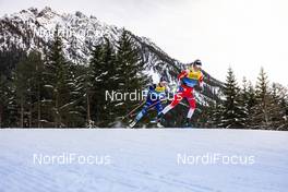 31.12.2019, Toblach, Italy (ITA): Kari Oeyre Slind (NOR), Kerttu Niskanen (FIN), (l-r)  - FIS world cup cross-country, tour de ski, 10km women, Toblach (ITA). www.nordicfocus.com. © Modica/NordicFocus. Every downloaded picture is fee-liable.
