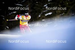 31.12.2019, Toblach, Italy (ITA): Johannes Hoesflot Klaebo (NOR) - FIS world cup cross-country, tour de ski, 15km men, Toblach (ITA). www.nordicfocus.com. © Modica/NordicFocus. Every downloaded picture is fee-liable.