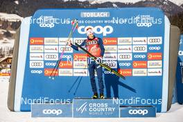 31.12.2019, Toblach, Italy (ITA): Johannes Hoesflot Klaebo (NOR) - FIS world cup cross-country, tour de ski, 15km men, Toblach (ITA). www.nordicfocus.com. © Modica/NordicFocus. Every downloaded picture is fee-liable.