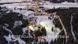 30.12.2019, Toblach, Italy (ITA): Toblach Arena seen from above   - FIS world cup cross-country, tour de ski, training, Toblach (ITA). www.nordicfocus.com. © Modica/NordicFocus. Every downloaded picture is fee-liable.