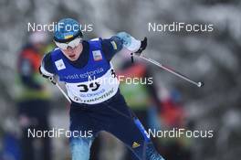 05.01.2019, Otepaeae, Estonia (EST): Dmytro Mazurchuk (UKR) - FIS world cup nordic combined, individual gundersen HS100/10km, Otepaeae (EST). www.nordicfocus.com. © Thibaut/NordicFocus. Every downloaded picture is fee-liable.
