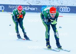 11.01.2019, Val di Fiemme, Italy (ITA): Vinzenz Geiger (GER) - FIS world cup nordic combined, individual gundersen HS135/10km, Val di Fiemme (ITA). www.nordicfocus.com. © Sandra Volk/NordicFocus. Every downloaded picture is fee-liable.